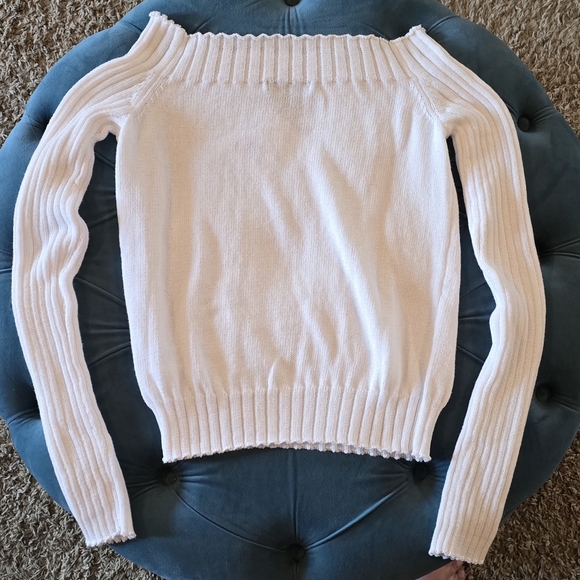 Forever 21, Off-Shoulder White Sweater, Size XL, NWT - Picture 3 of 3